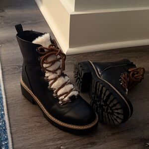 Black and White Women's Boots